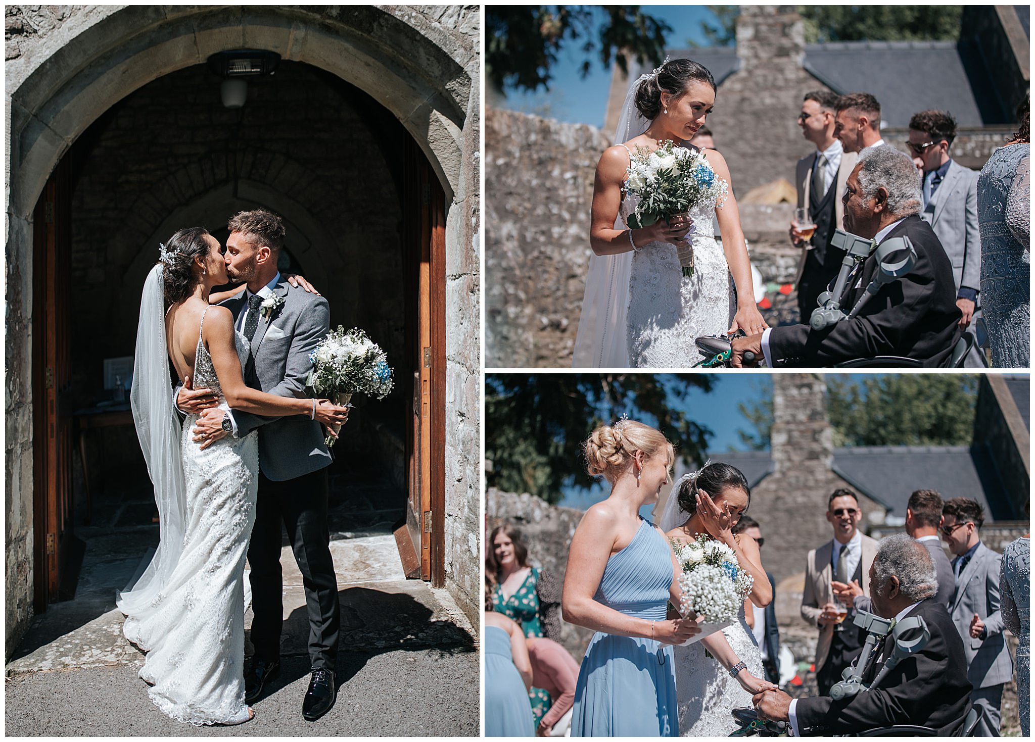 Emotional wedding ceremony